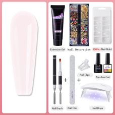 Poly Gel Modern Nail art Kit | Latest Nail Decoration Tool, Nail Dryer