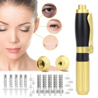 Hyaluronic Acid Pen High Density Metal 2 IN 1 High Pressure for Anti Wrinkle Lifting Lip Hyaluron Gun Atomizer Lip Injection Pen