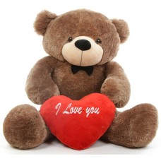Brown Teddy Bear with Heart