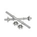 Adjustable Dumnells kit with Rods-silver