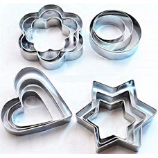 Mini Cookie Cutter Set 12 Multi Shapes