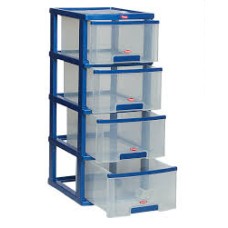 Cabinets - Standard - Four Boxes - Blue
